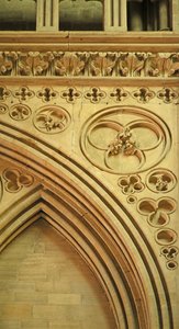 Bayeux Cathedral: Arch Decoration in the Nave by Unbekannt Unbekannt